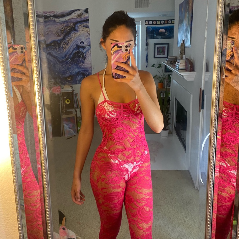 Pink rave jumpsuit
